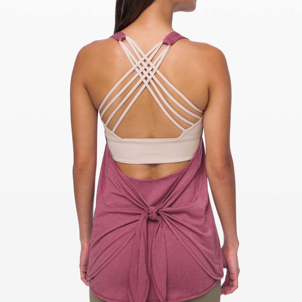 Lululemon Tied in Energy 2-in-1 Tank - Plumful / Pink Bliss - Size 4